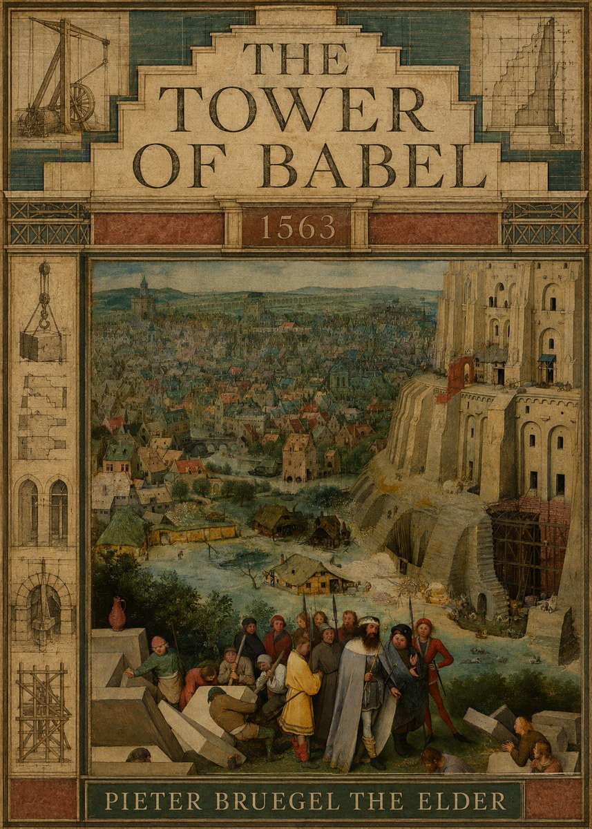 Pieter Bruegel The Tower of Babel I No3 - Póster