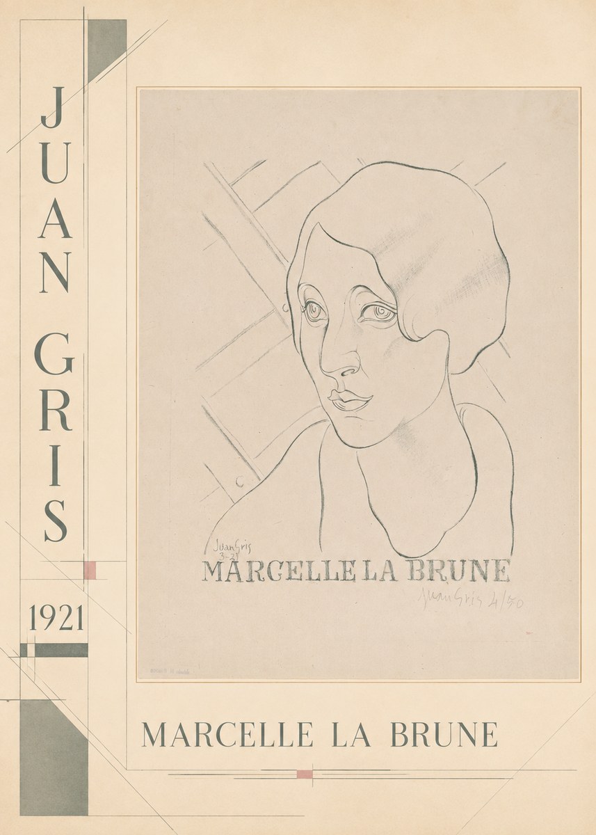 Juan Gris Marcelle La Brune I No3 - Póster