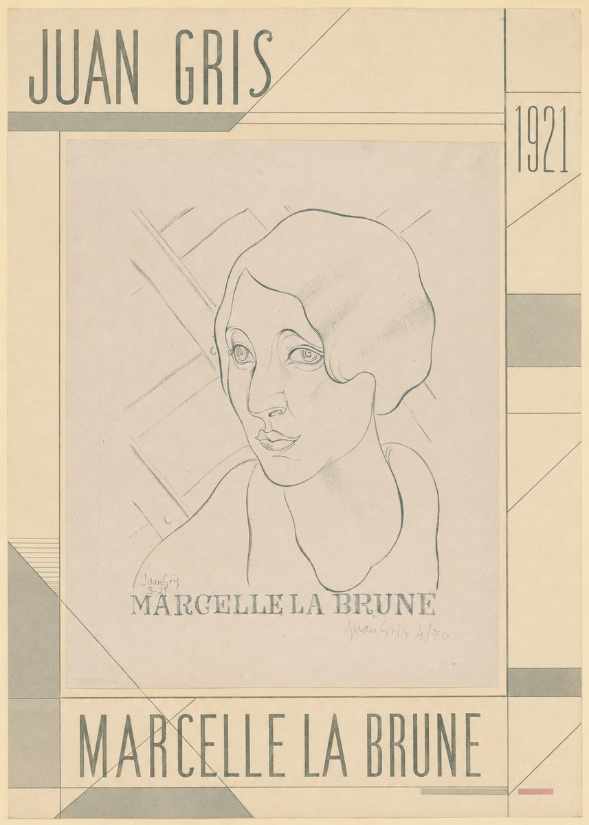 Juan Gris Marcelle La Brune I No5 - Póster