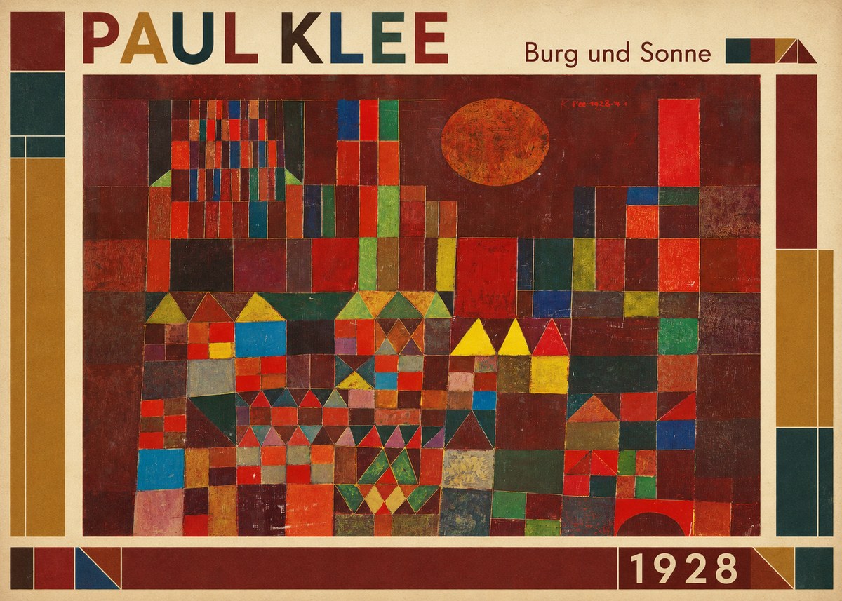 Paul Klee Burg Und Sonne No1 - Póster