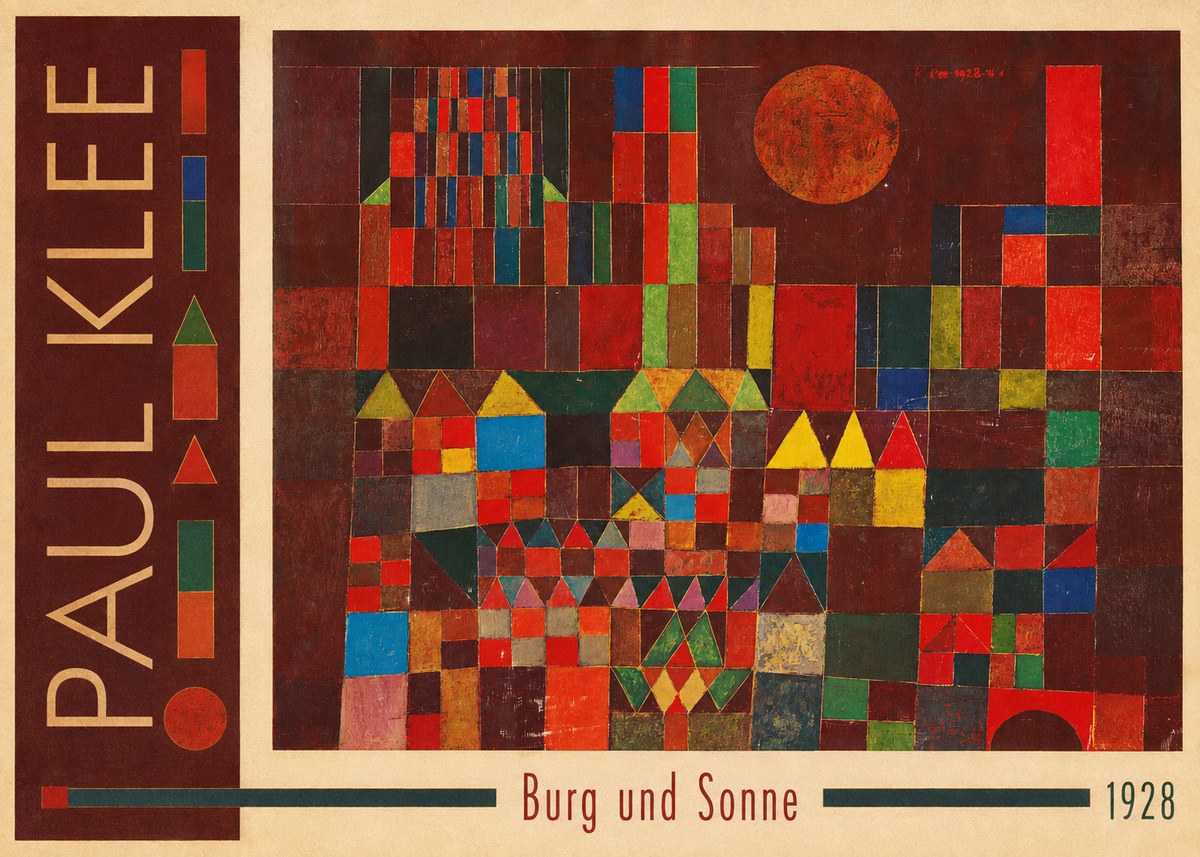 Paul Klee Burg Und Sonne No3 - Póster