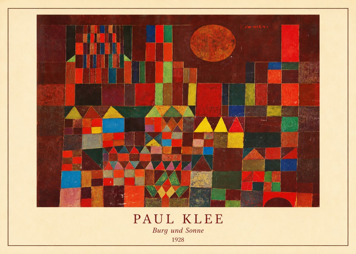 Paul Klee Burg Und Sonne No4 - Póster
