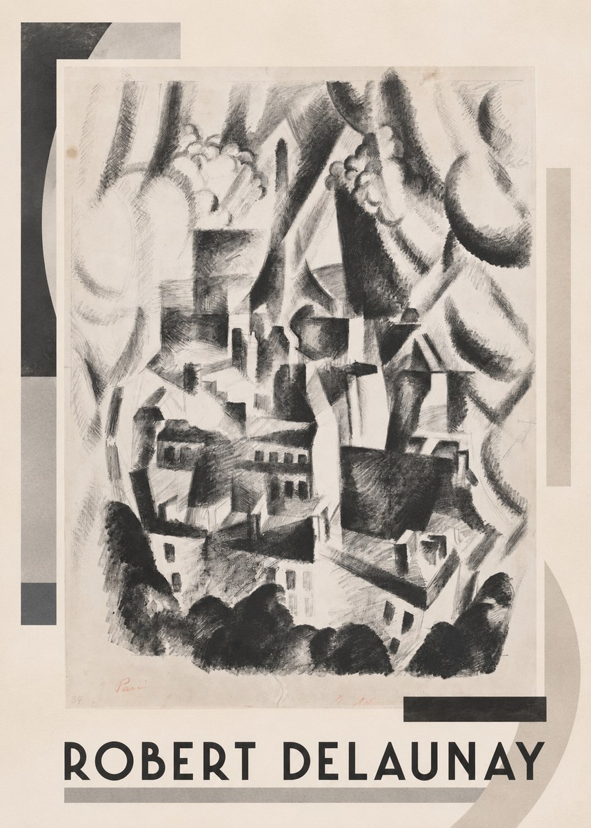Robert Delaunay Vue Sur La Ville No1 - Póster