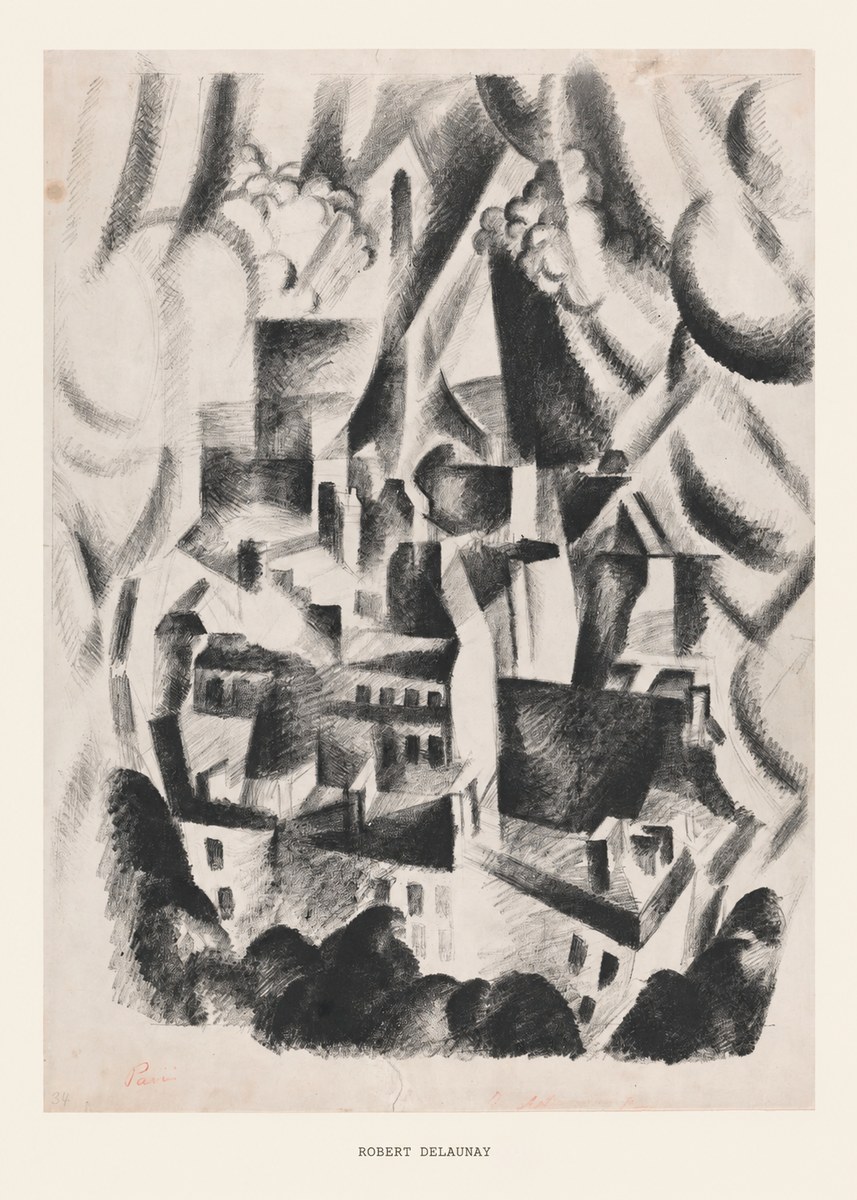 Robert Delaunay Vue Sur La Ville No6 - Póster