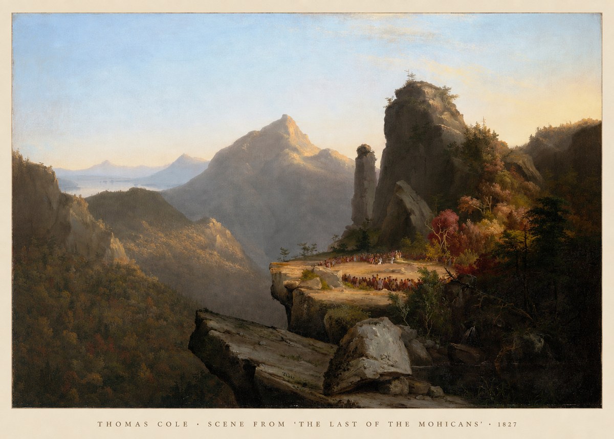 Thomas Cole Scene from 'the Last of the Mohicans' No5 - Póster