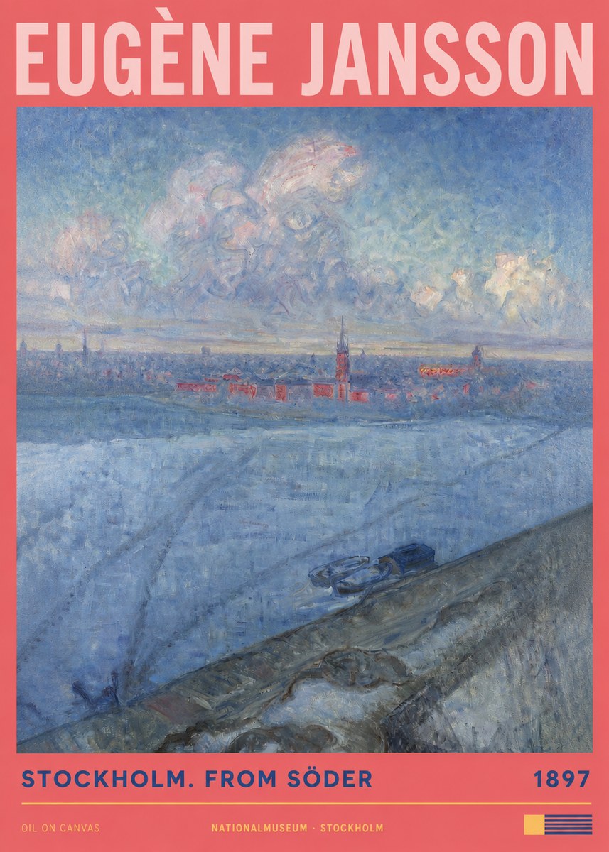 Eugène Jansson Stockholm. from Söder No2 - Póster