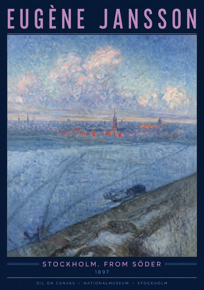 Eugène Jansson Stockholm. from Söder No3 - Póster