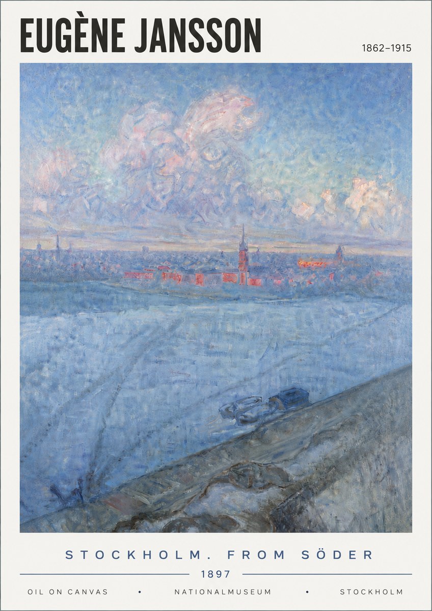 Eugène Jansson Stockholm. from Söder No6 - Póster