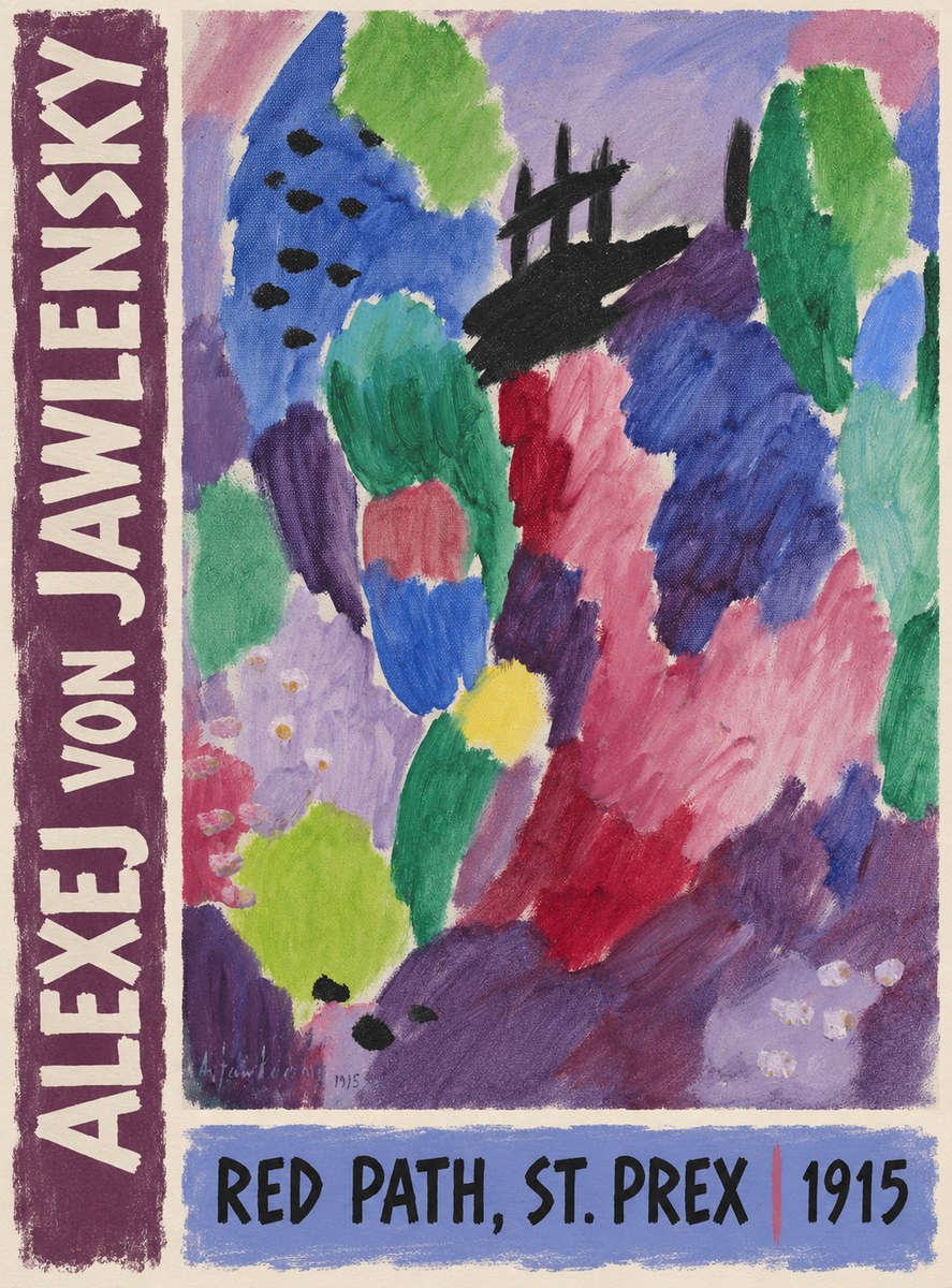 Alexej von Jawlensky Red Path, St. Prex I No3 - Póster