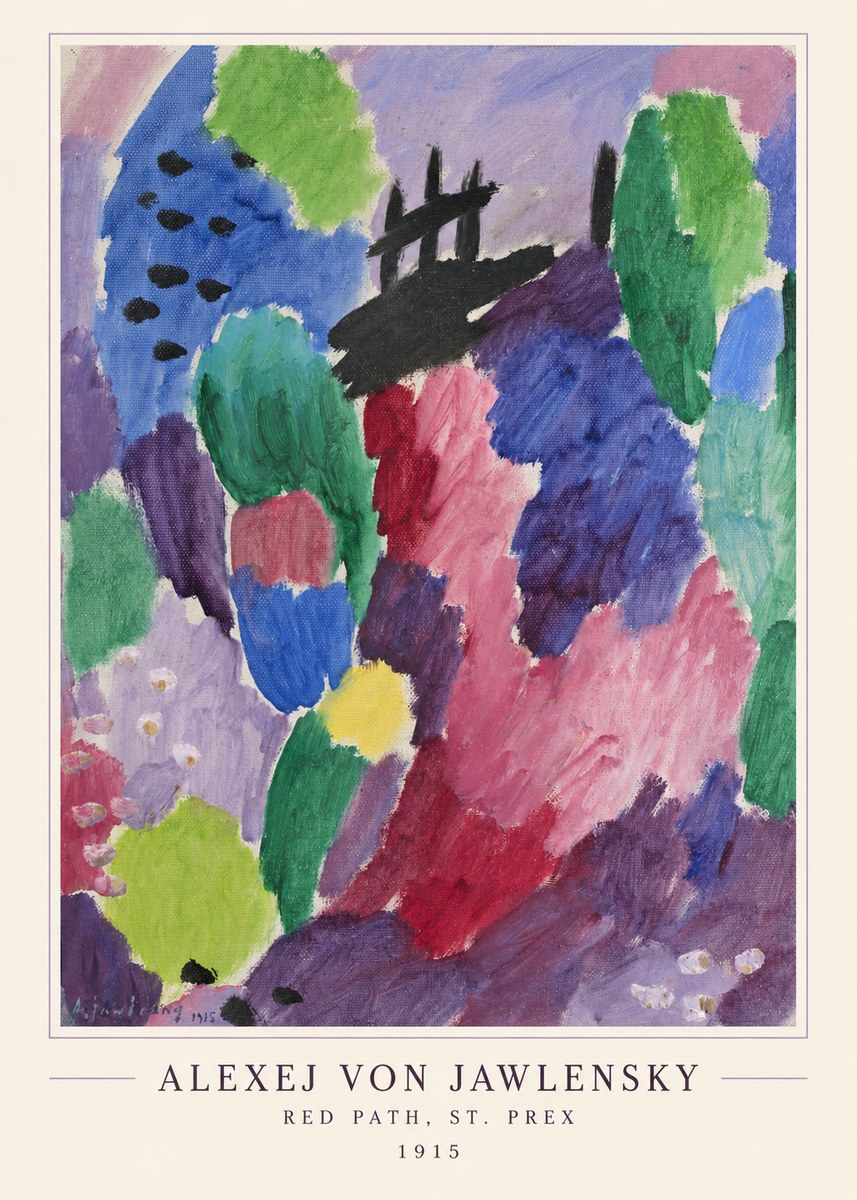 Alexej von Jawlensky Red Path, St. Prex I No4 - Póster