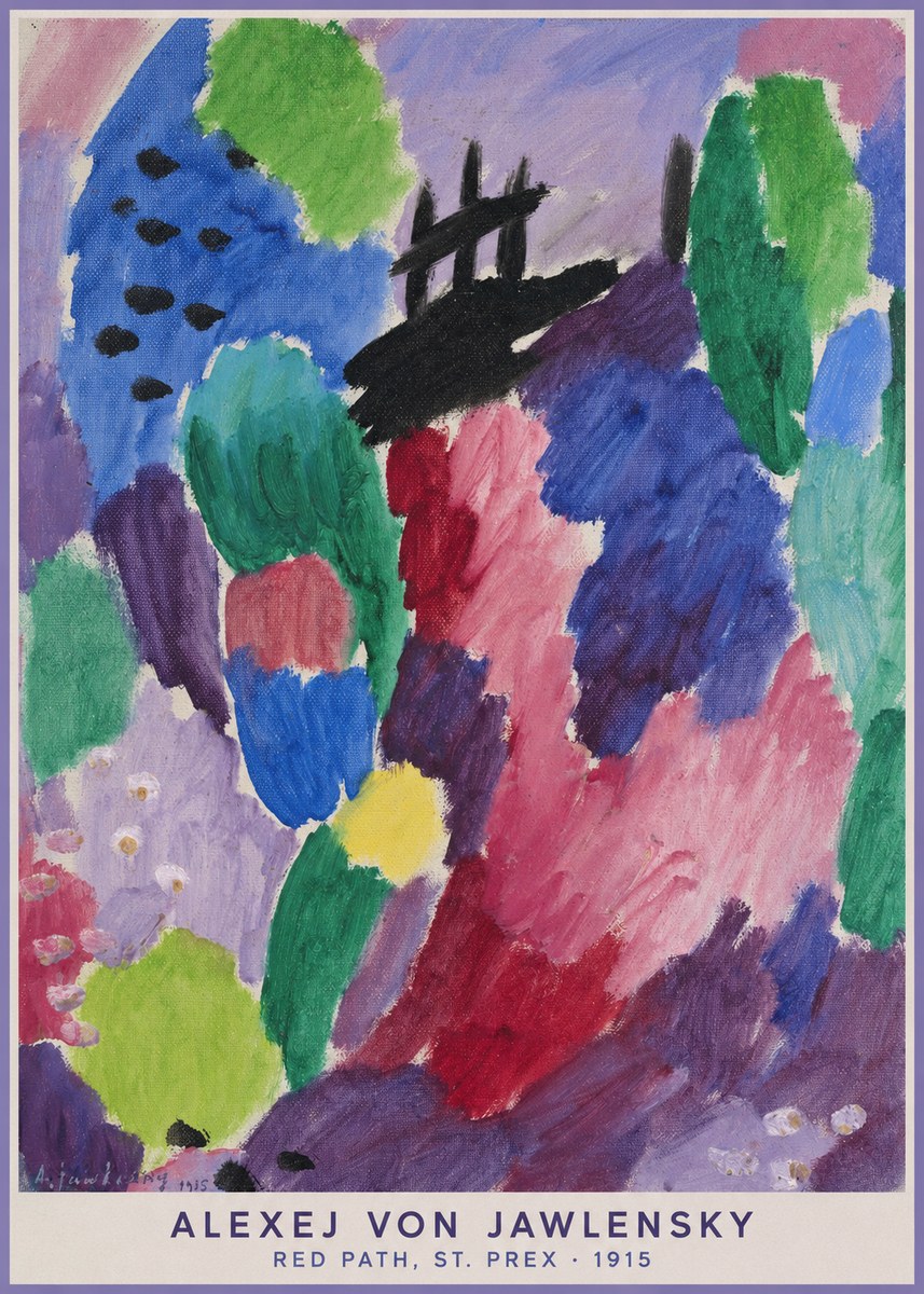Alexej von Jawlensky Red Path, St. Prex I No5 - Póster