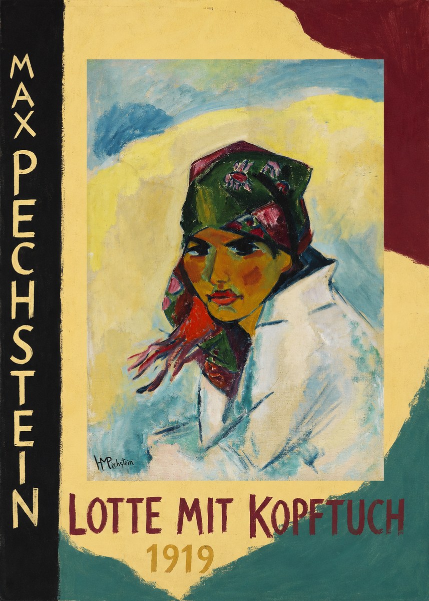 Max Pechstein Lotte Mit Kopftuch 1919 No5 - Póster