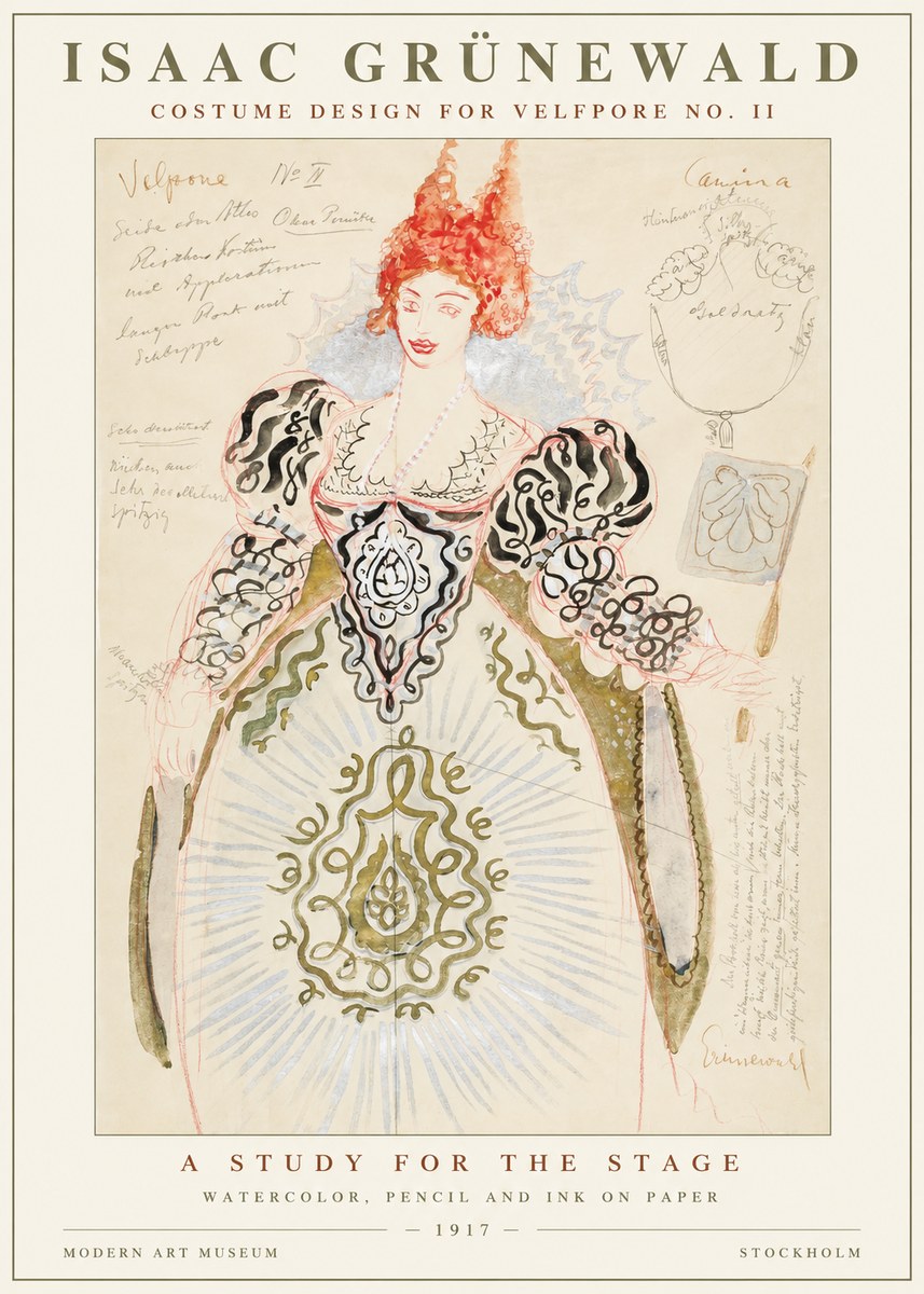 Isaac Grünewald Volpone No Ii No5 - Póster