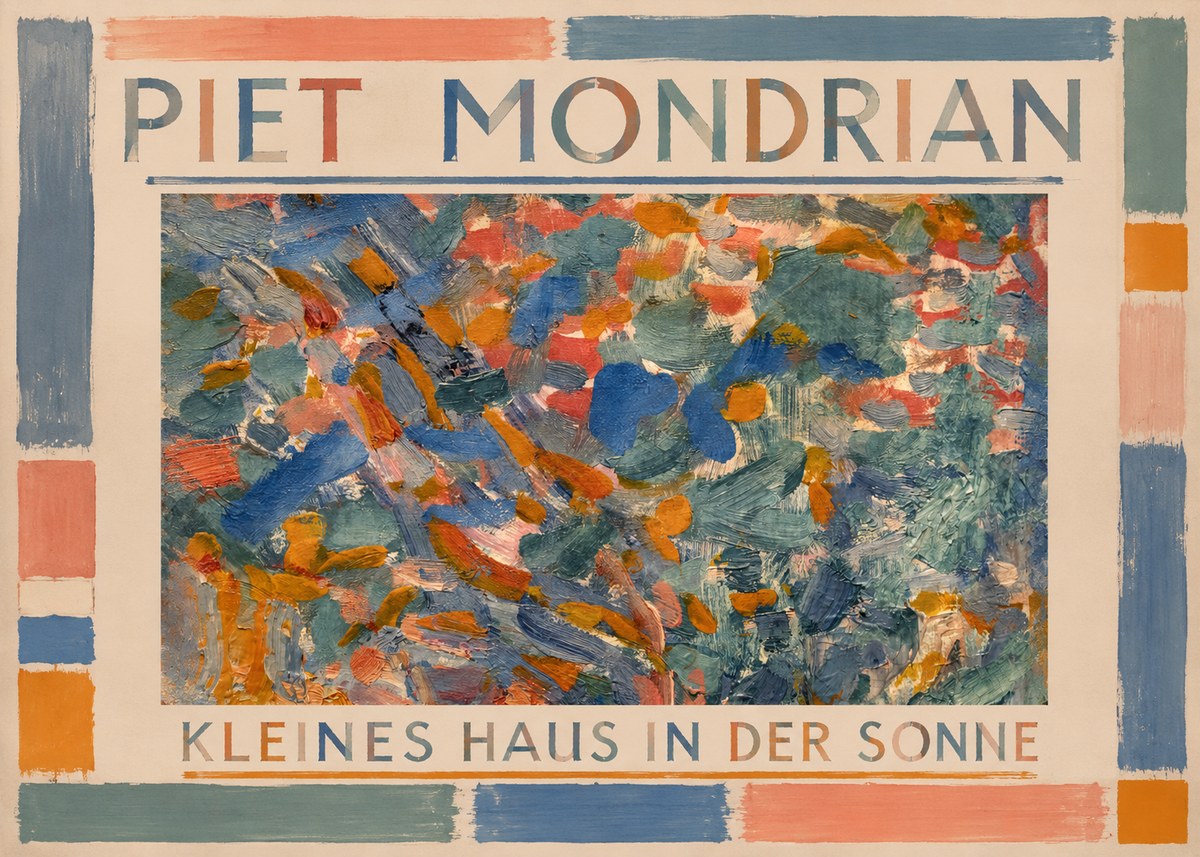 Piet Mondrian Kleines Haus in Der Sonne I No1 - Póster