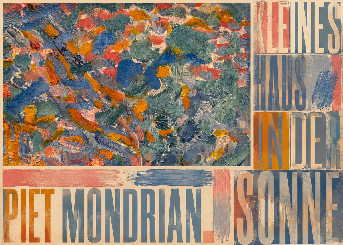 Piet Mondrian Kleines Haus in Der Sonne I No5 - Póster