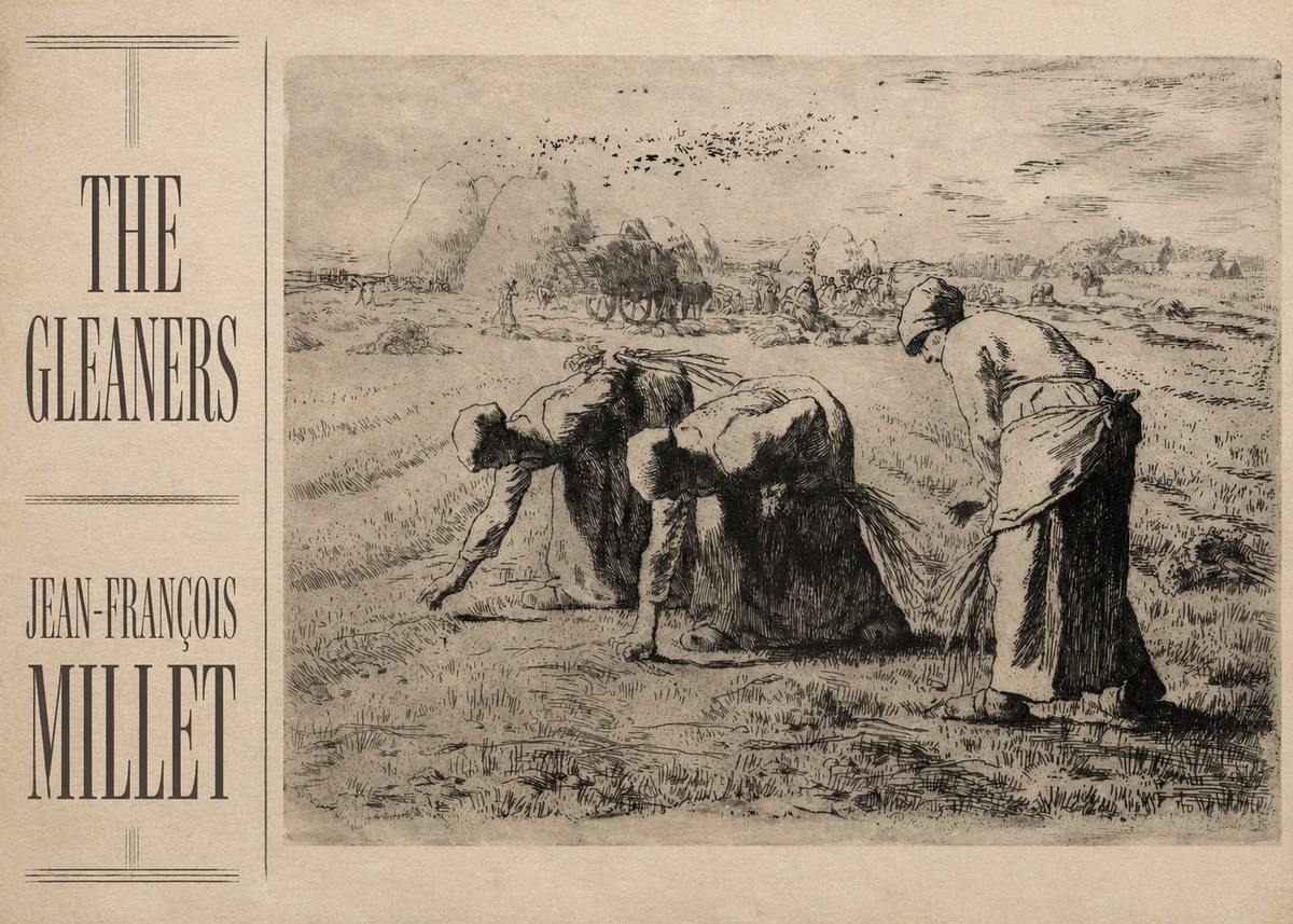 Jean-François Millet The Gleaners No2 - Póster