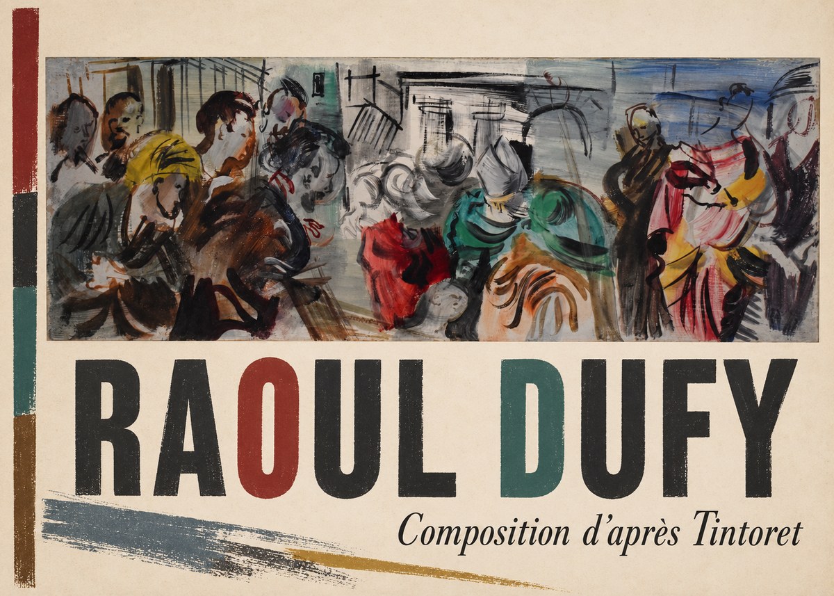Raoul Dufy Composition D'après Tintoret No2 - Póster