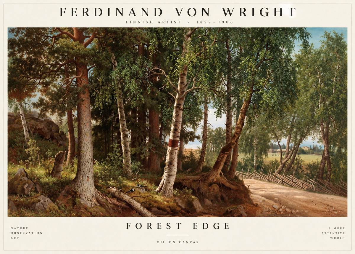 Ferdinand von Wright Forest Landscape No4 - Póster
