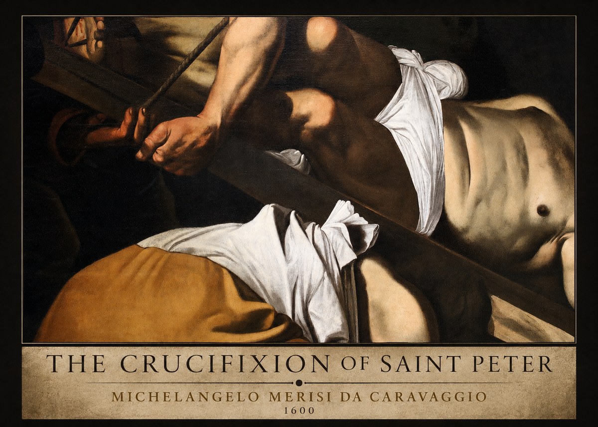 Michelangelo Merisi da Caravaggio The Crucifixion of Saint Peter I No2 - Póster