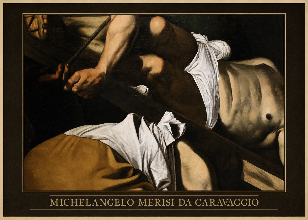 Michelangelo Merisi da Caravaggio The Crucifixion of Saint Peter I No6 - Póster