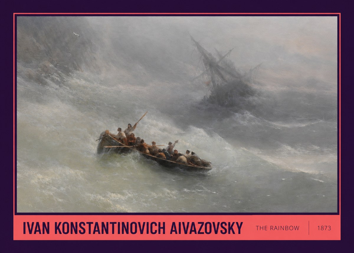 Ivan Konstantinovich Aivazovsky The Rainbow No6 - Póster