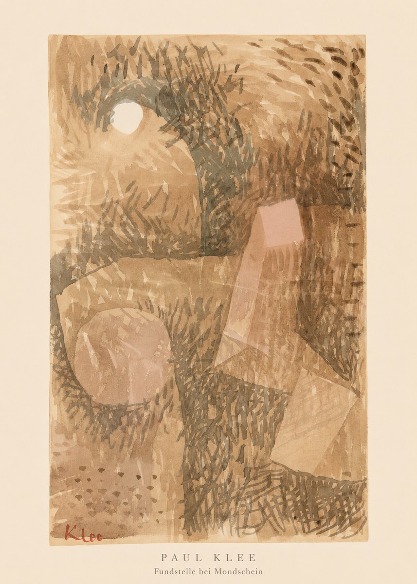 Paul Klee Fundstelle Bei Mondschein No5 - Póster