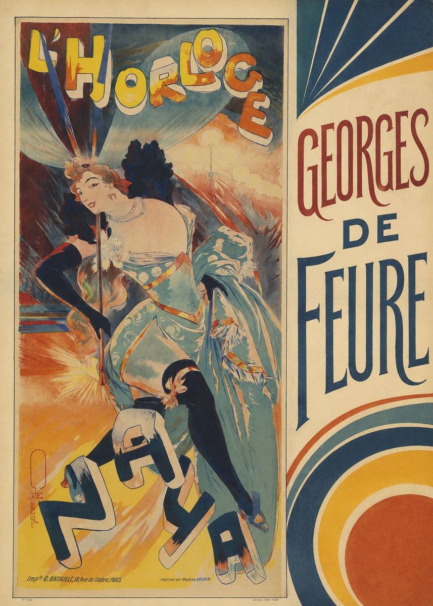 Georges de Feure L'horloge I No4 - Póster