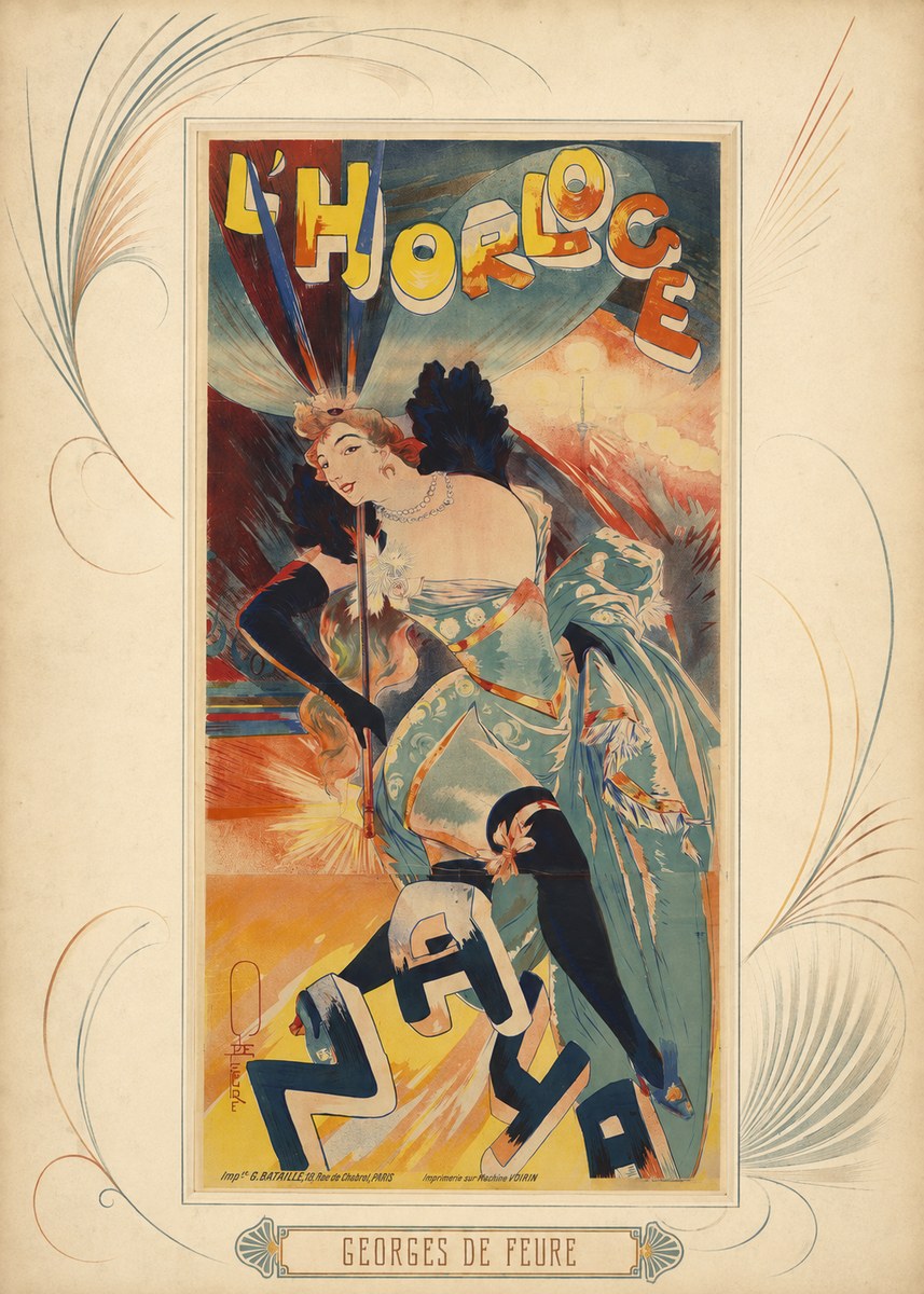Georges de Feure L'horloge I No5 - Póster