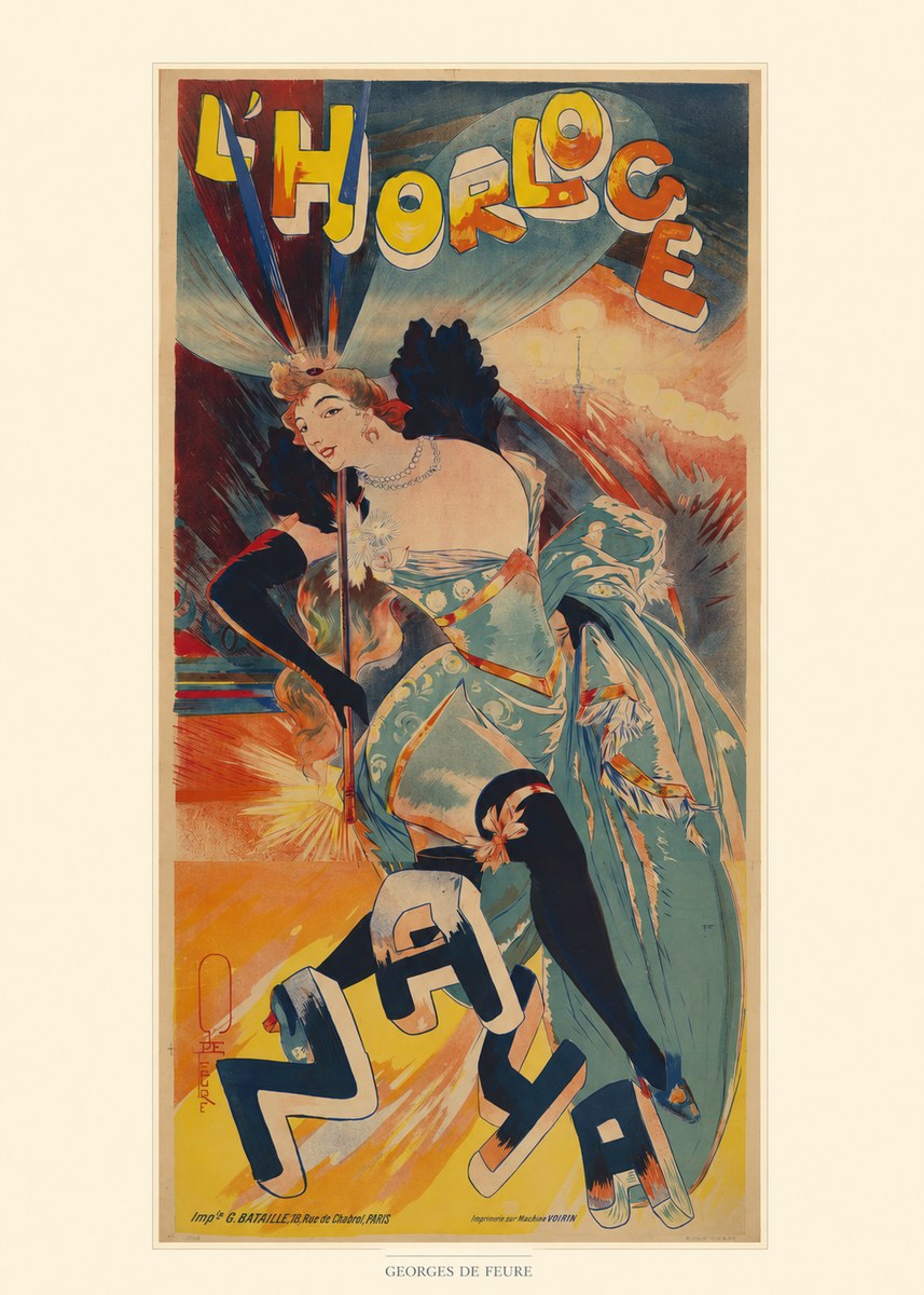 Georges de Feure L'horloge I No6 - Póster