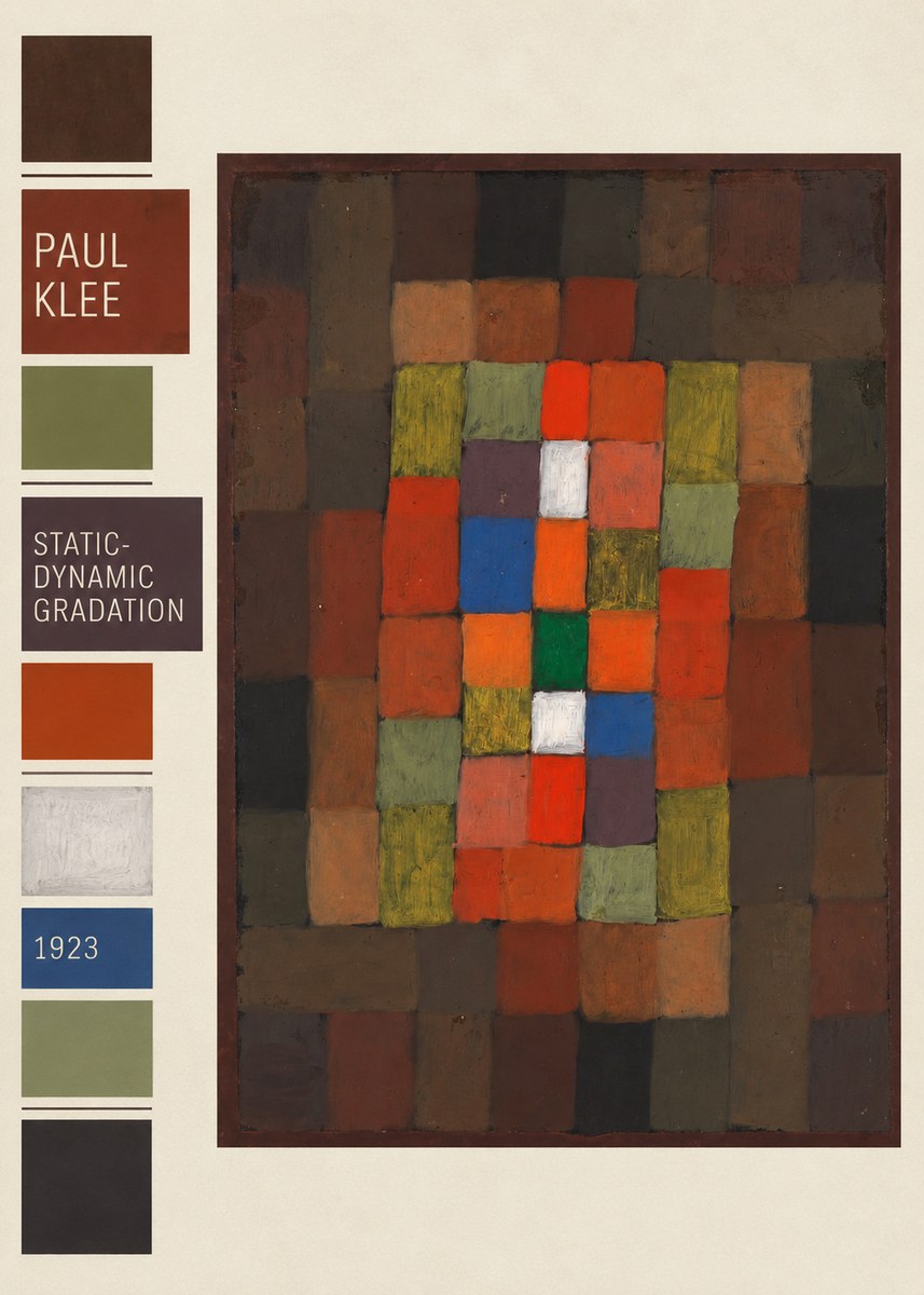 Paul Klee Static-dynamic Gradation No2 - Póster