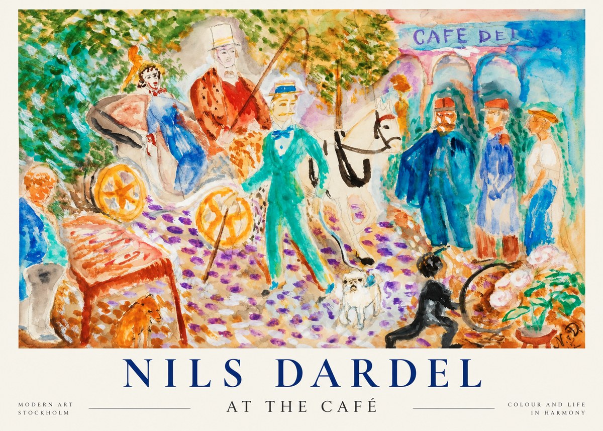 Nils Dardel A Scene from Paris No5 - Póster