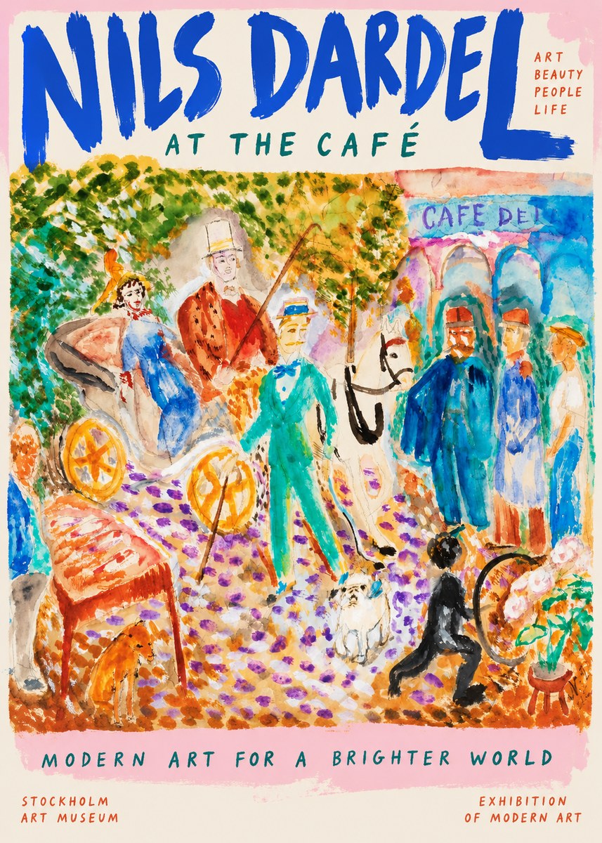 Nils Dardel A Scene from Paris No6 - Póster