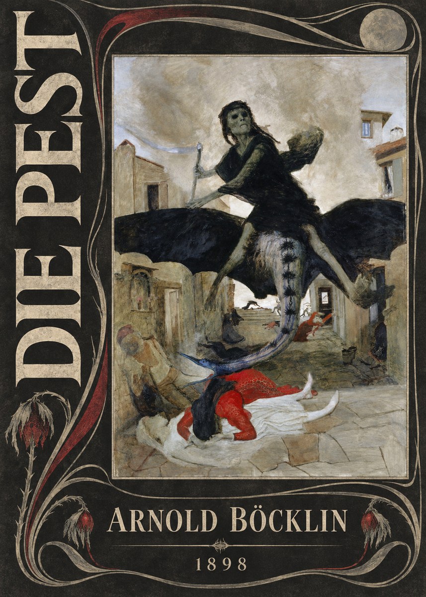 Arnold Böcklin Die Pest I No5 - Póster