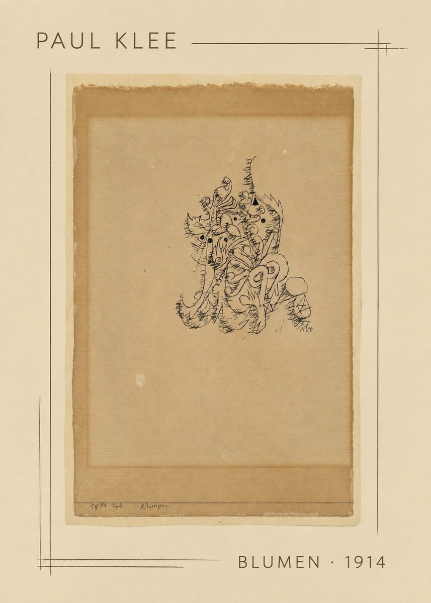 Paul Klee Blumen I No2 - Póster