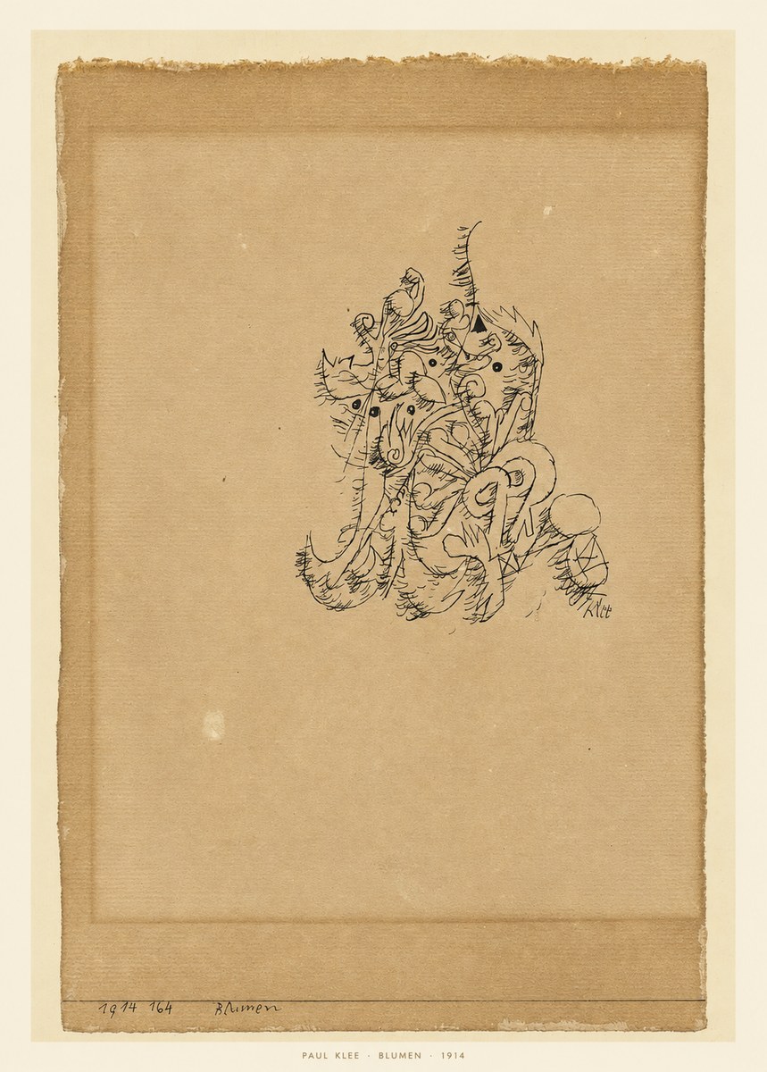 Paul Klee Blumen I No6 - Póster