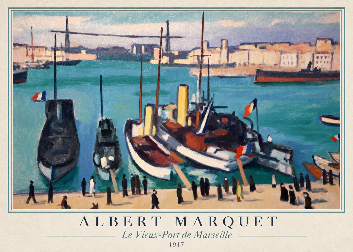 Albert Marquet Le Vieux-port De Marseille No1 - Póster