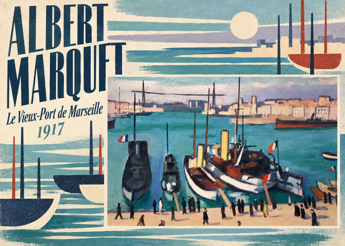 Albert Marquet Le Vieux-port De Marseille No6 - Póster