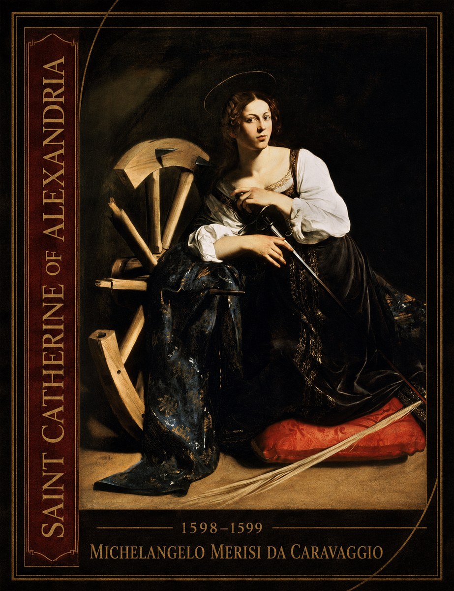 Michelangelo Merisi da Caravaggio Saint Catherine of Alexandria I No2 - Póster