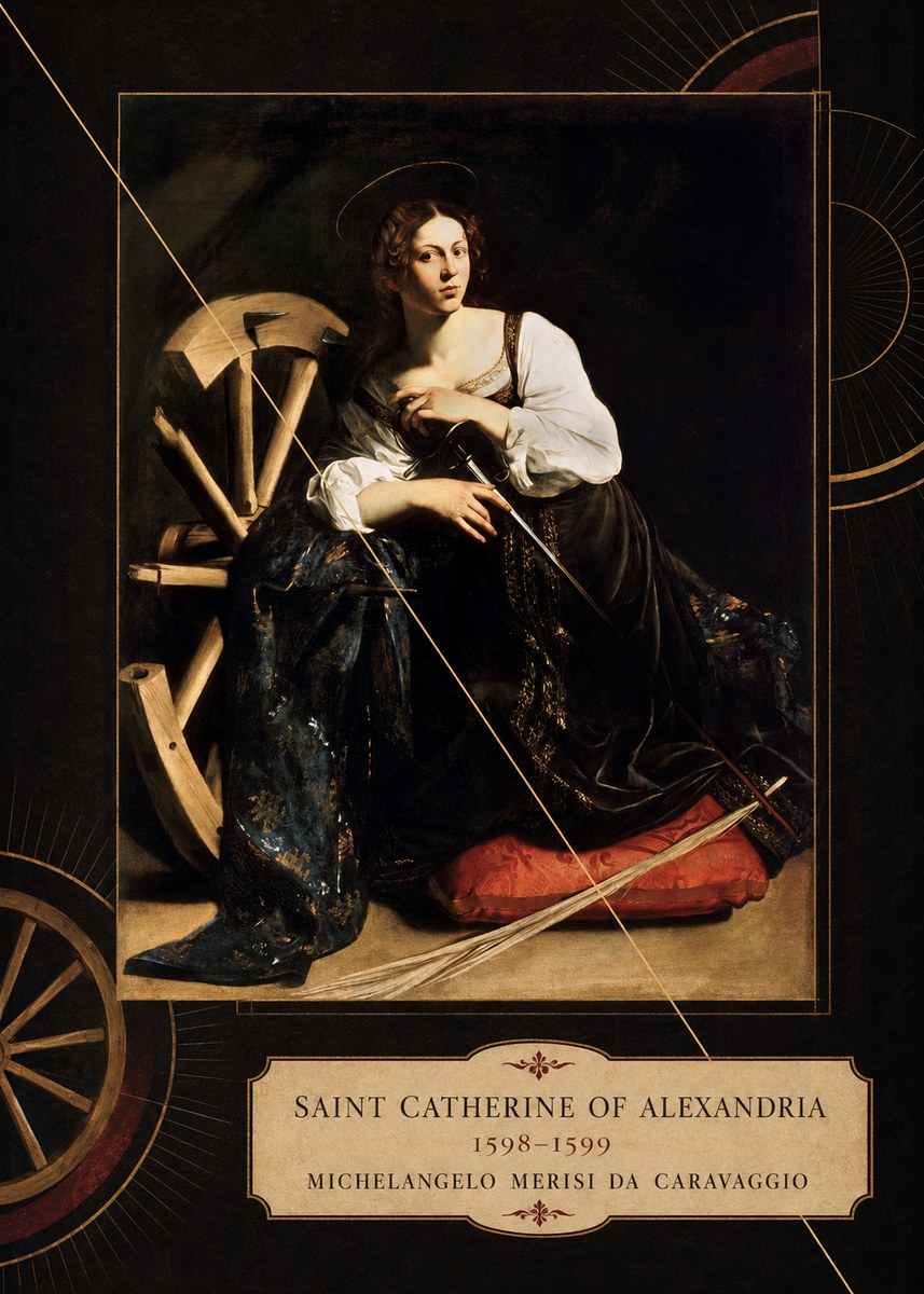 Michelangelo Merisi da Caravaggio Saint Catherine of Alexandria I No6 - Póster