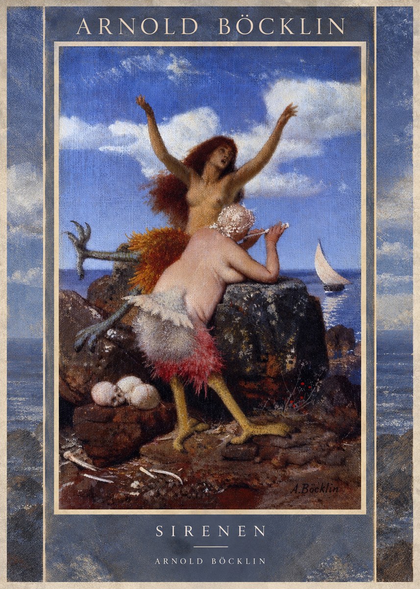 Arnold Böcklin Sirenen No5 - Póster