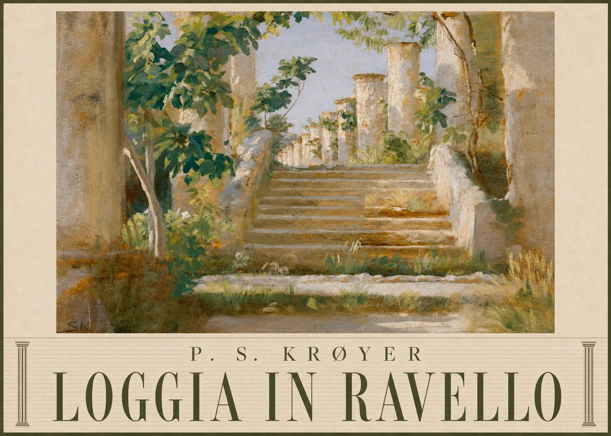 P.S. Krøyer Loggia in Ravello No6 - Póster
