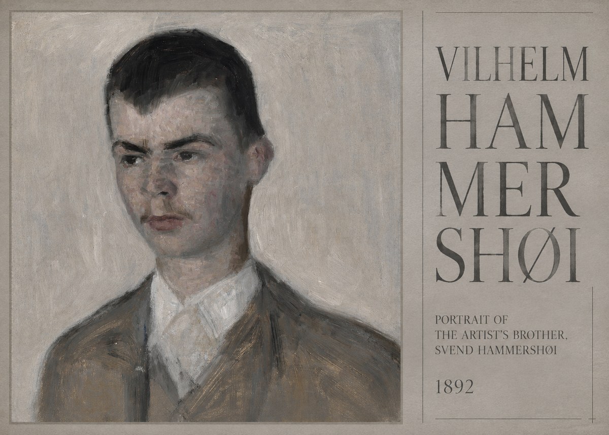 Vilhelm Hammershøi Portrait of the Artist's Brother, Svend Hammershøi No5 - Póster