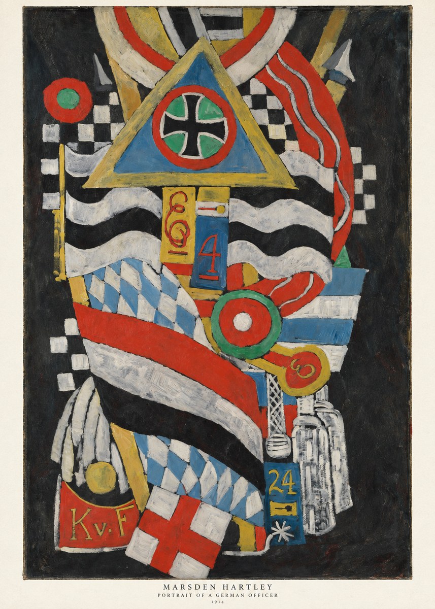 Marsden Hartley Portrait of a German Officer I No6 - Póster