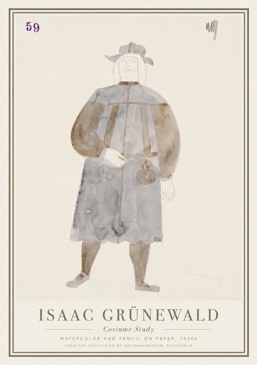Isaac Grünewald Costume Study I No1 - Póster