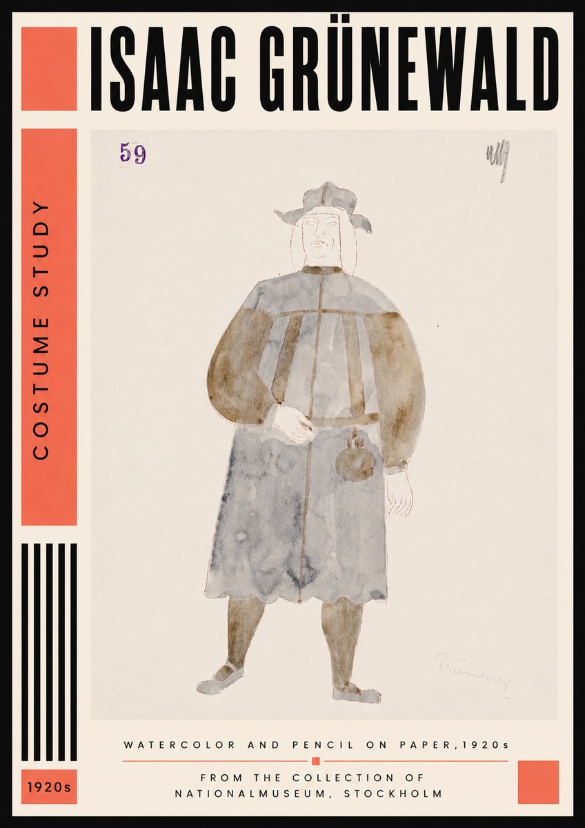 Isaac Grünewald Costume Study I No6 - Póster
