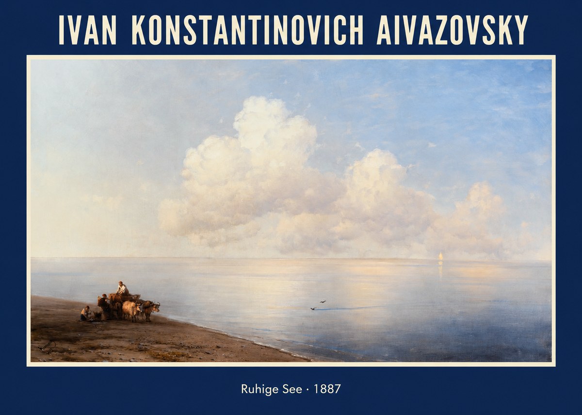 Ivan Konstantinovich Aivazovsky Ruhige See No1 - Póster