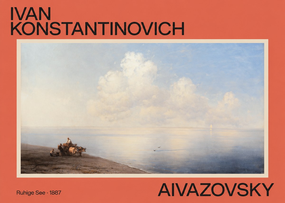 Ivan Konstantinovich Aivazovsky Ruhige See No2 - Póster
