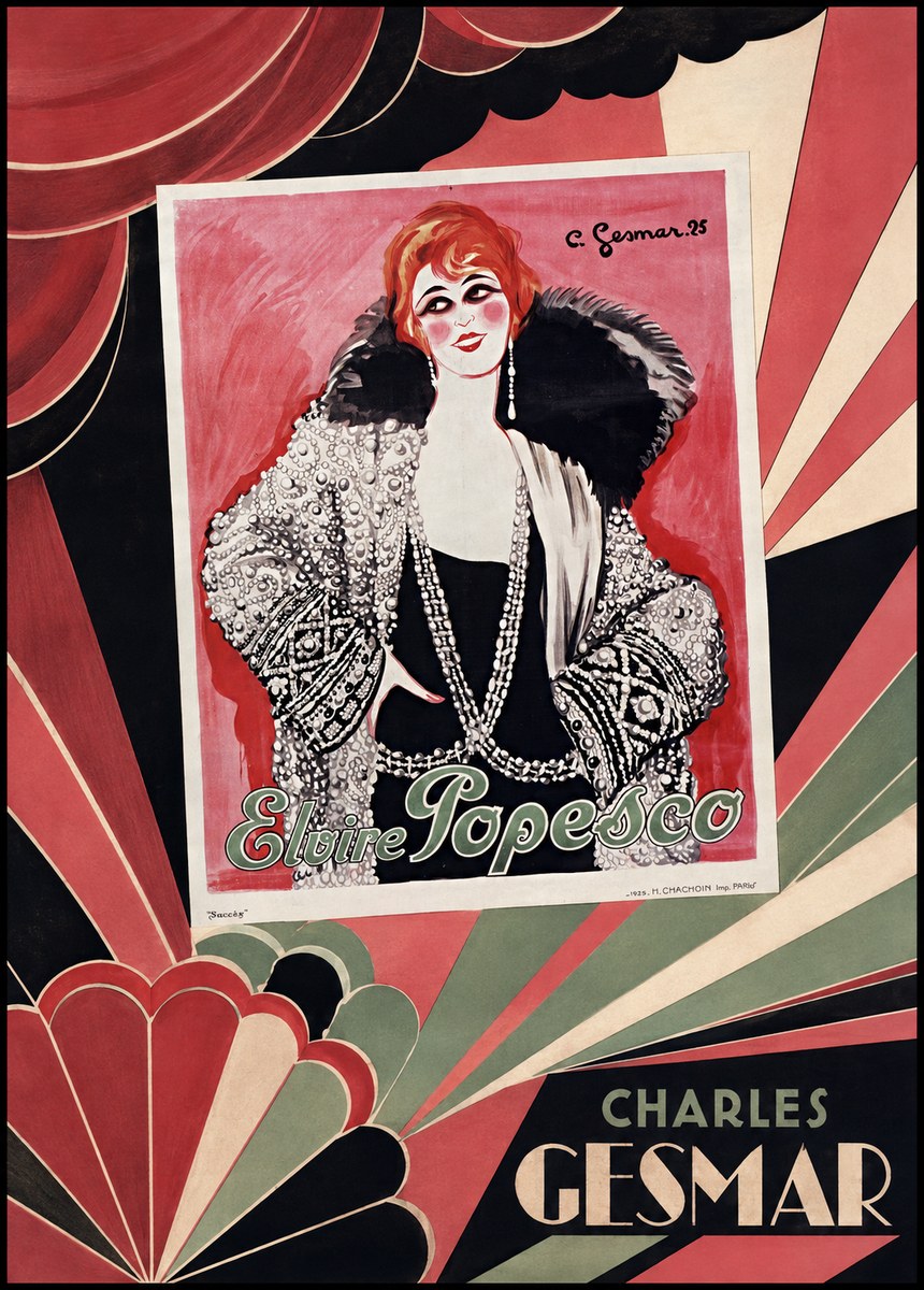 Charles Gesmar Elvire Popesco I No5 - Póster
