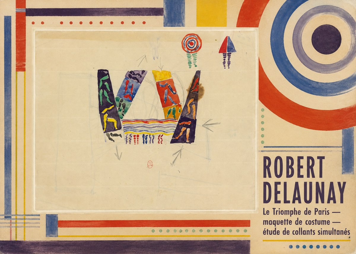 Robert Delaunay Le Triomphe De Paris — Maquette De Costume — Étude De Collants Simultanés No2 - Póster
