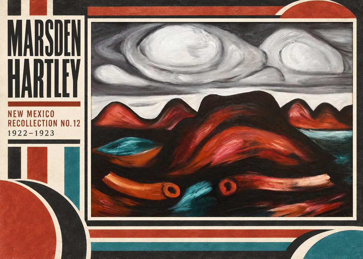 Marsden Hartley New Mexico Recollection No. 12 No3 - Póster
